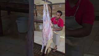 #goat skin Processing Skill# amazing #cuttingskils work #video