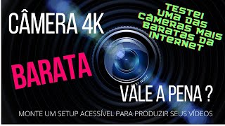 Câmera 4k Barata para Iniciantes - Vale a Pena ? Teste Câmera 2