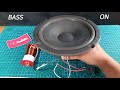 how to make bass boosted speaker only bass with use coil