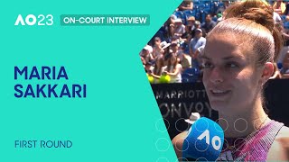 Maria Sakkari On-Court Interview | Australian Open 2023 First Round