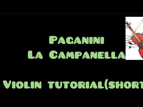 La Campanella Paganini Violin Tutorial Short Sheet Music Close Up