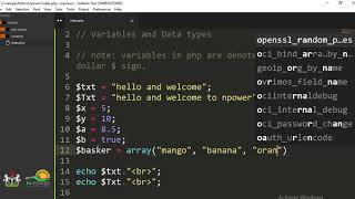 31 PHP Variables and Data Types