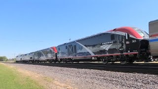 ALCs חדשים! Amtrak 136 מוביל רכבת #6 פרינסטון, IL 10/6/24