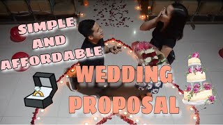 SIMPLE WEDDING PROPOSAL IDEAS (SOBRANG NAKAKATOUCH) | Kuya Jaime & Ate Pey