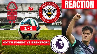 Nottingham Forest vs Brentford 1-1 Live Stream Premier league Football EPL Match Score Highlights