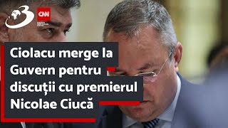 Ciolacu merge la Guvern pentru discuții cu premierul Nicolae Ciucă