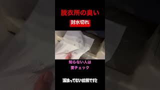 知ってた？脱衣所の臭いの原因！！【封水切れ】