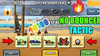 🤔🎮 No Rock Bouncer Tactic (On The Down Low) - Hill Climb Racing 2 Team Events