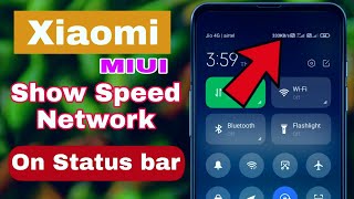 How to Enable Internet speed meter in Redmi | how to on network speed in mi