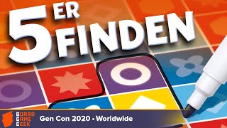 5er Finden — game preview at Gen Con Online 2020