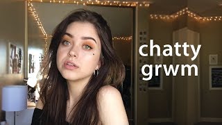 GRWM: peachy mattes palette + new years resolutions 2018