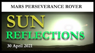 Mars Perseverance rover: sun reflections