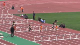 第1回名古屋地区陸上競技大会　女子中学100mH　第5組　2016/4/2