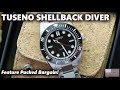 Tuseno Shellback Dive Watch - Feature Packed Value Diver