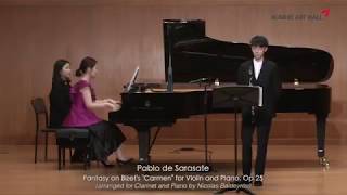 P.Sarasate Fantasy on Bizet’s “Carmen” for Clarinet and Piano, Op.25(클라리넷-안유빈)