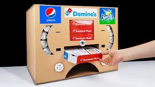 DIY How to Make Dominos Pizza Pepsi and Sprite Vending Machine