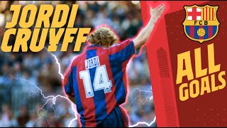 ALL JORDI CRUYFF'S GOALS WITH BARÇA