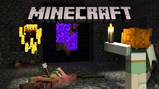 【Minecraft】麥塊啓動！豬人好朋友！【伊哇 IwaMidorin】w/Mura