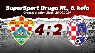 SAŽETAK | HNK SEGESTA - NK MARSONIA 4:2 (SuperSport Druga NL, 6. kolo, 2024/25)