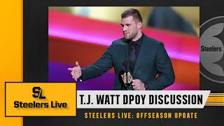 Steelers Live: T.J. Watt Defensive Player of the Year Discussion | Pittsburgh Steelers