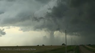 Tornado near Bunker Hill and Dorrance, Kansas, 23rd June 2022