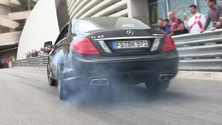 Mercedes CL63 AMG in Monaco | Burnouts + LOUD Accelerations