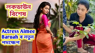 অভিনেত্ৰী আইমি বৰুৱাৰ  ব্যস্ততা। lockdown special with Actress Aimee Baruah