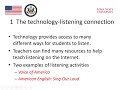 Module 6 : Listening and Technology (Part 1)