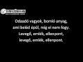 odett és a go girlz hanyatt dalszöveg lyrics video