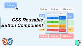 CSS Reusable Button | HTML CSS Tutorial | CodeIsMine