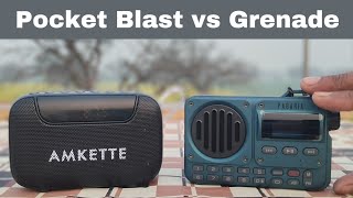 Amkette Pocket Blast vs Pagaria Grenade Radio/BT Speaker | FM comparison |