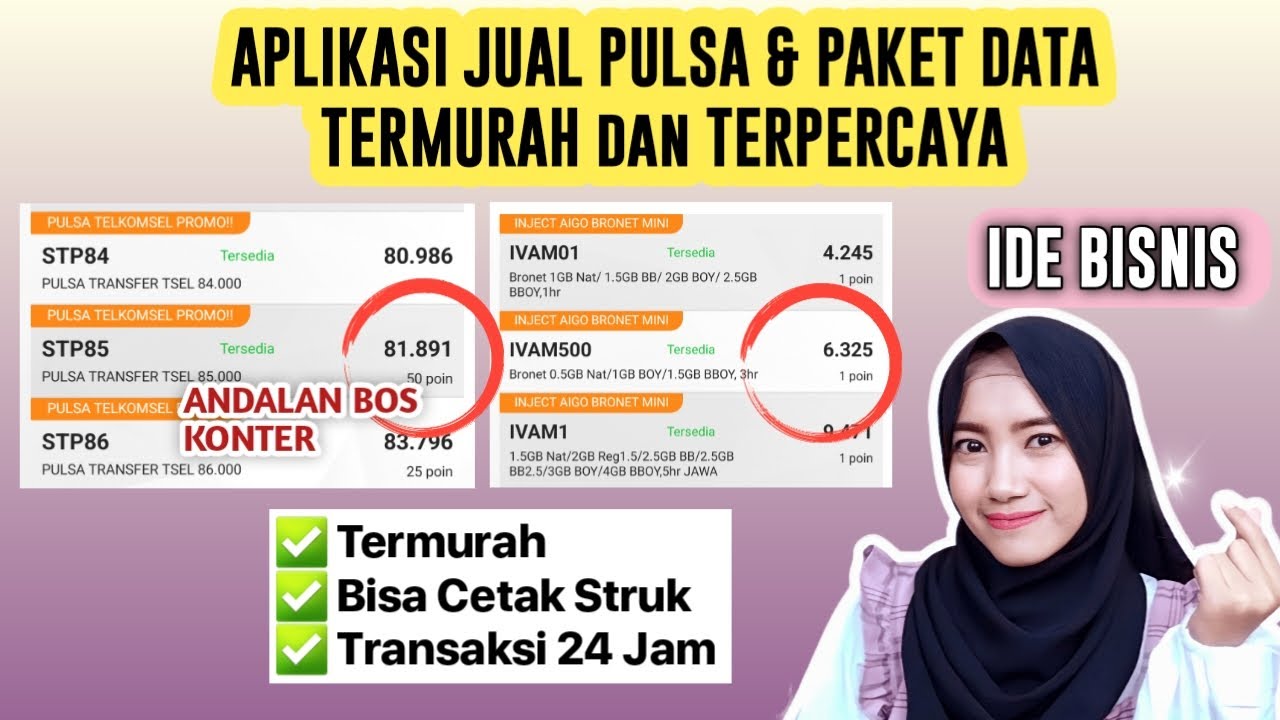 Rekomendasi Aplikasi Jual Pulsa Termurah | Harga Murah Banget! - YouTube