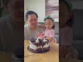 Cute toddler surprises dad on his birthday #shorts