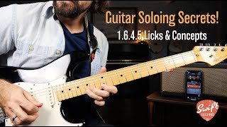 How to Solo Over Common Chord Progressions - 1.6.4.5 Lead Guitar Lesson