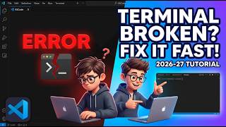 How to Fix & Solve VSCode Terminal Not Working & Opening Full Tutorial in 2026-27