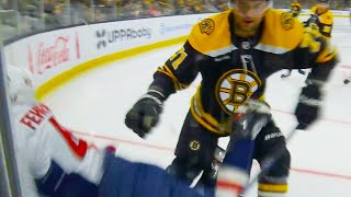 Oliver Wahlstrom Hit on Martin Fehervary Gets 5 \u0026 Game Misconduct for Boarding | Bruins vs Capitals