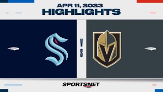 NHL Highlights | Kraken vs. Golden Knights - April 11, 2023