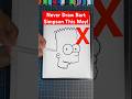 Never Draw Bart Simpson This Way! 😡 #art #drawing #shorts
