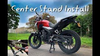 2019 Honda CB500X Center Stand Install | Oregon Motorcycle 2020