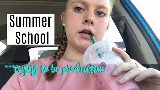 taking summer classes in college | college day in my life vlog