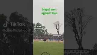 nepal won against uae #nepali #cricketlover #cricketshorts  nepal in worldcup#shorts
