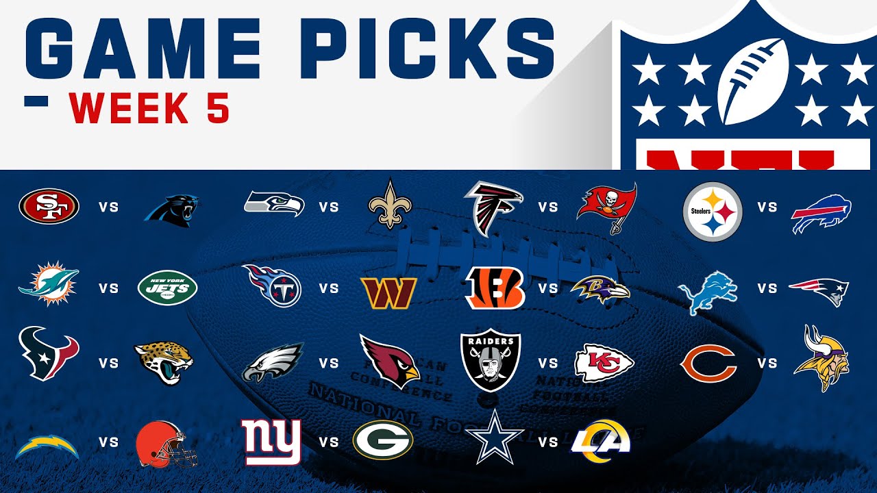Nfl Week 5 Game Picks Youtube