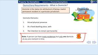 Property Tax Exemptions: Personal Exemptions