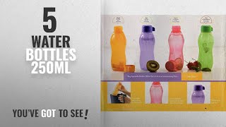 Top 10 Water Bottles 250Ml [2018]: Tupperware Aquasafe Plastic Bottle Set, 310ml, Set of 4,