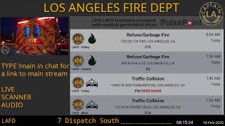 Lafd Live Los Angeles Fire Department Scanner Radio Fire Ems 16 Feb