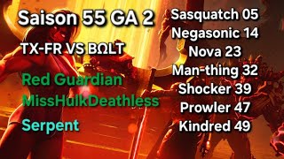 Saison 55 GA 2 : TX-FR VS BΩLT