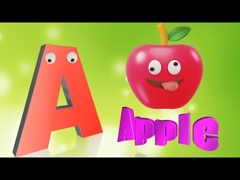 A For Apple B For Ball Abcd,alphabet Song Abcdef अ से अनार,क से कबूतर अ ...