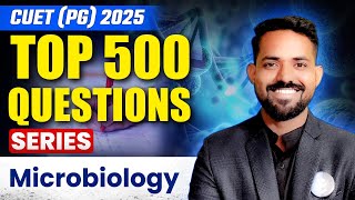 Microbiology CUET PG 2025 | TOP 500 Questions, MCQs \u0026 PYQs