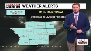 FIRST ALERT ACTION DAY: Dangerous wind chills expected to start our week
