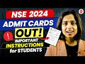 NSEJS 2024 : Admit Cards out! | Important Instructions for students | Nidhi Ma'am | VOS